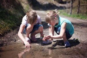 children in nature